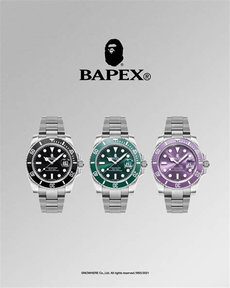 bapex rolex|bape watches.